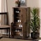 Baxton Studio Cyrille Farmhouse Rustic Finished Wood 4-Door Shoe Cabinet 169-10888 - alternate 9